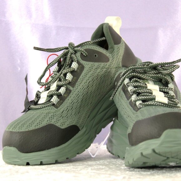 Rocky Men’s Size 7 Composite Toe Work Shoes with Vibram® Sole–Green/Black – New - Picture 1 of 7